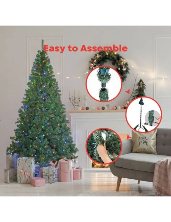 Festiss 2.1m Christmas Tree With 4 Colour LED, hi-res image number null
