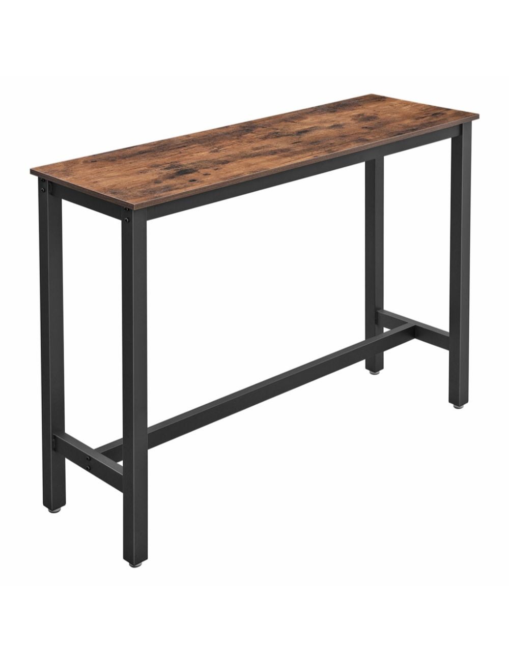 VASAGLE 120cm Bar Table Rustic Brown and Black | Beme