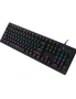 TODO Mechanical Gaming Keyboard Rgb Led Linear Blue Switch 104 Key Usb Windows - Black, hi-res