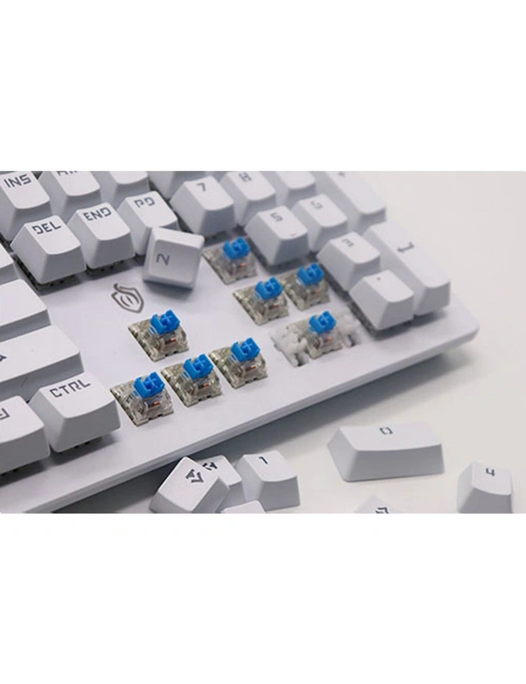 TODO Mechanical Gaming Keyboard Rgb Led Linear Blue Switch 104 Key Usb Windows - Black, hi-res image number null