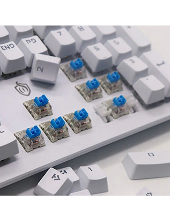 TODO Mechanical Gaming Keyboard Rgb Led Linear Blue Switch 104 Key Usb Windows - Black, hi-res image number null