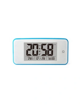 TODO Smart Light Lcd Alarm Clock Backlit Display Portable Battery Operated - Black