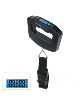 Portable Digital Backlit Lcd Electronic Scale 50Kg/10G Hanging Belt Luggage Weight