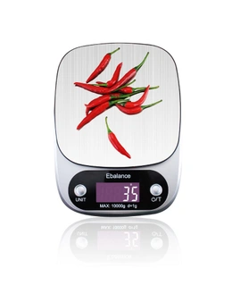 3Kg Stainless Steel Kitchen Scale Backlit Lcd Display 0.1G Graduation Jewelry Platform