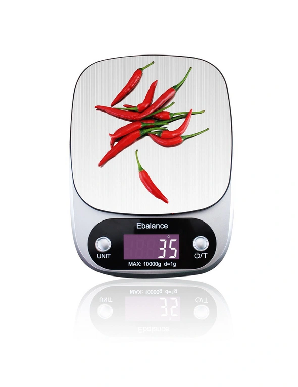 5Kg Stainless Steel Kitchen Scale Backlit Lcd Display 0.1G Graduation Jewelry Platform, hi-res image number null