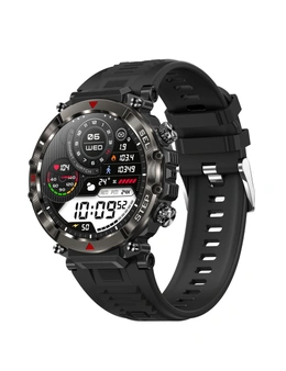 Bluetooth Smart Watch 1.39" IPS TFT Monitor Heart Rate Blood Pressure BT 5.2 - Black