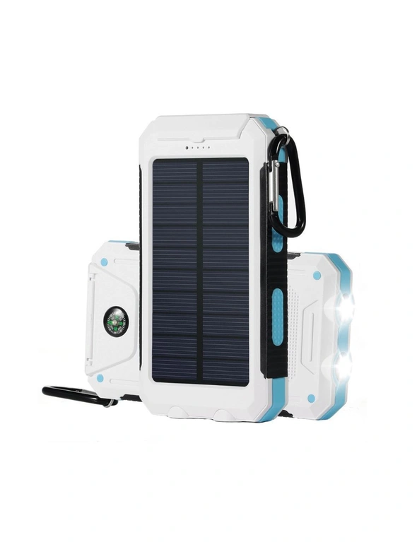 TODO 8000Mah Solar Power Bank Mobile Phone Usb Iphone Charger Led Torch, hi-res image number null