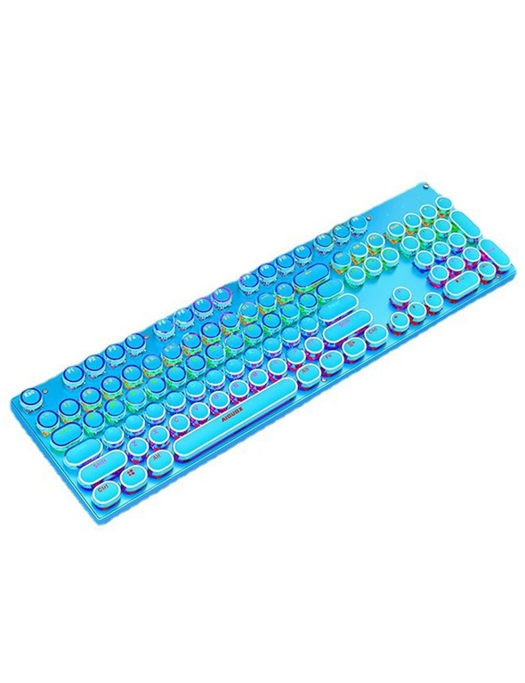 Mechanical Gaming Keyboard RGB LED Linear Blue Switch USB Windows - Blue, hi-res image number null