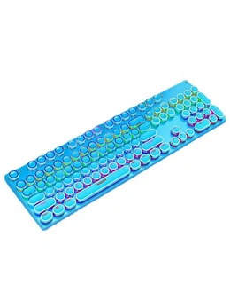 Mechanical Gaming Keyboard RGB LED Linear Blue Switch USB Windows - Blue