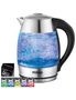 TODO 1.7L Glass Cordless Kettle Keep Warm Electric Dual Wall LED Water Jug - Stainless Steel, hi-res