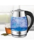 TODO 1.7L Glass Cordless Kettle Electric Dual Wall LED Water Jug - Stainless Steel, hi-res
