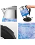 TODO 1.7L Glass Cordless Kettle Electric Dual Wall LED Water Jug - Stainless Steel, hi-res
