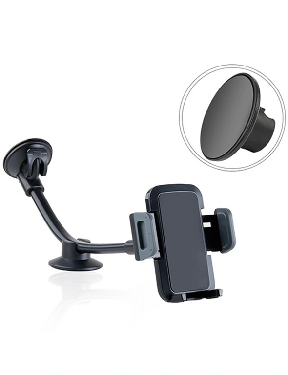 Quick Snap Universal Car Windshield Mount Holder Stand Mobile 3.5" - 7" Mobile Phone, hi-res image number null