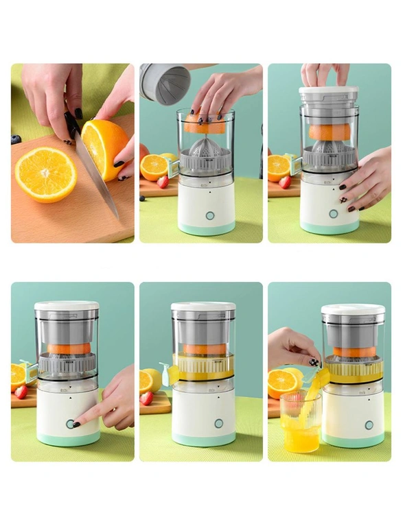 TODO 7.4V Rechargeable Electric Citrus Juicer Juice Extractor Press Juicer USB Charge, hi-res image number null