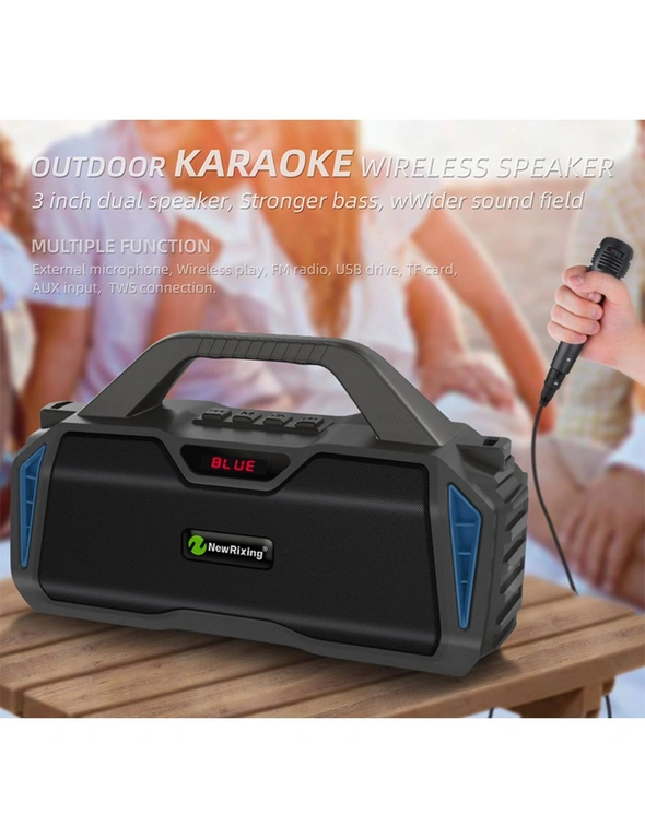 TODO Bluetooth TWS Wireless Karaoke Speaker w/ Rechargeable Mic 3.7V, hi-res image number null