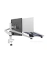 TODO Aluminium Dual Laptop + Monitor Stand Desk Clamp Mount Bracket VESA 75-100mm 2 Arm, hi-res