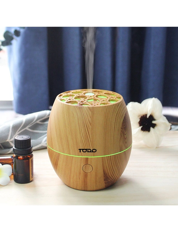 TODO 120ml Humidifier Aromatherapy Diffuser 7 Colour Led Ultrasonic Mist, hi-res image number null