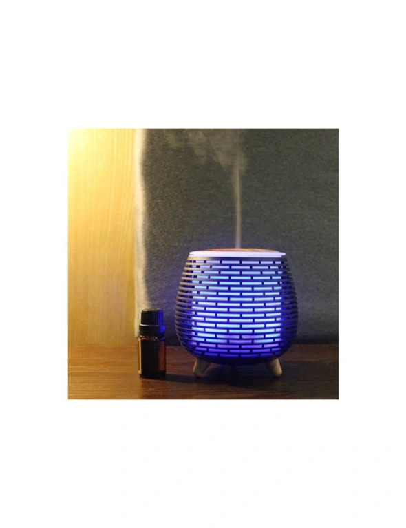 100Ml Humidifier Aromatherapy Diffuser 7 Colour Led Ultrasonic Mist - Black, hi-res image number null