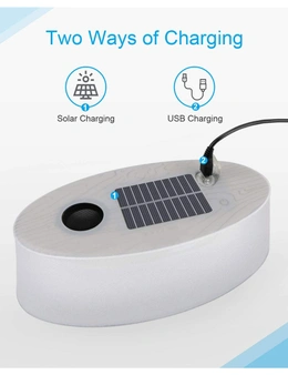 Bluetooth Speaker LED Light Solar USB Power Inflatable Soundpaq Camping IP66