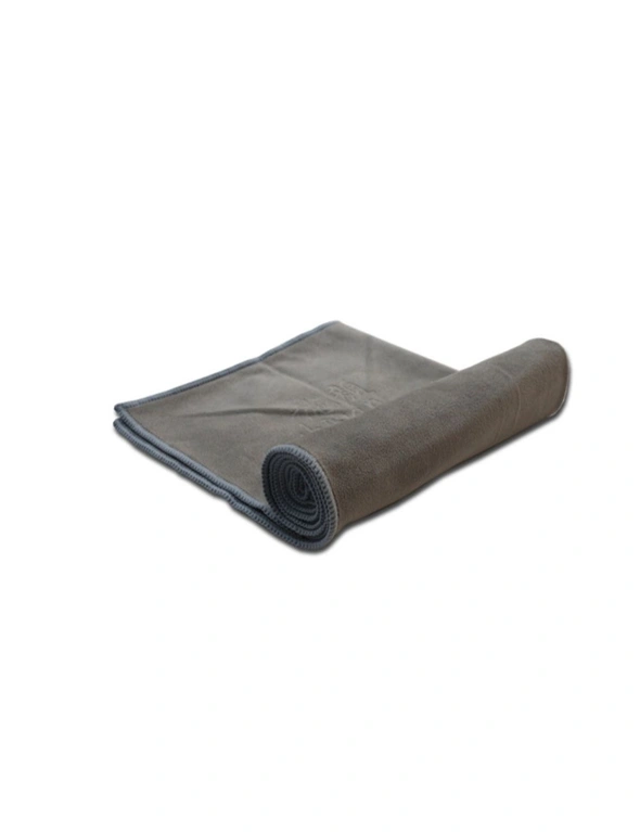 Yoga Pilates Hand Towel Mat - Microfiber 67cm - Grey, hi-res image number null