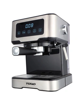 TODO Espresso Coffee Machine Maker Automatic Touch Control LED Display 15 Bar Pump 1.5L