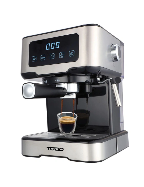 TODO Espresso Coffee Machine Maker Automatic Touch Control LED Display 15 Bar Pump 1.5L, hi-res image number null
