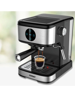 TODO Espresso Coffee Machine Maker Automatic Touch Control 20 Bar Pump 1.5L