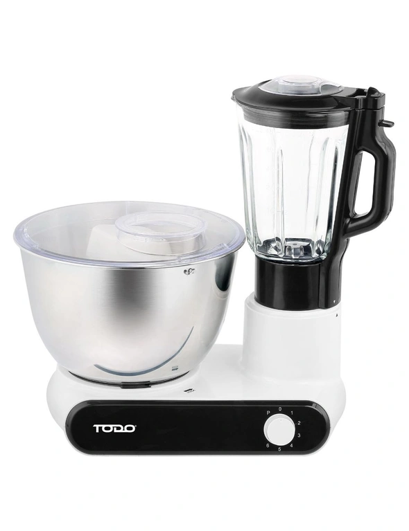 TODO Electric Stand Mixer 6L Stainless Steel Bowl Blender Attachment 7 Speed, hi-res image number null