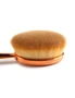 10 Piece Professional Oval Makeup Brush Set All In One Gold, hi-res