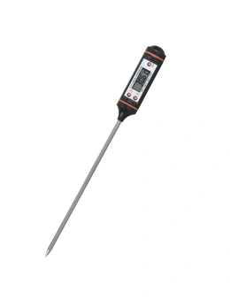 Digital Lcd Display Food Thermometer Cooking Temperature Probe Bbq -50°C ~ 300°C Black