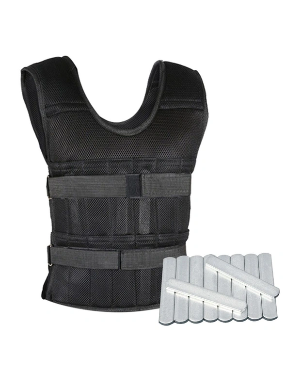 Weighted Steel Plate Vest for Resistance Training and Load Bearing Running, hi-res image number null