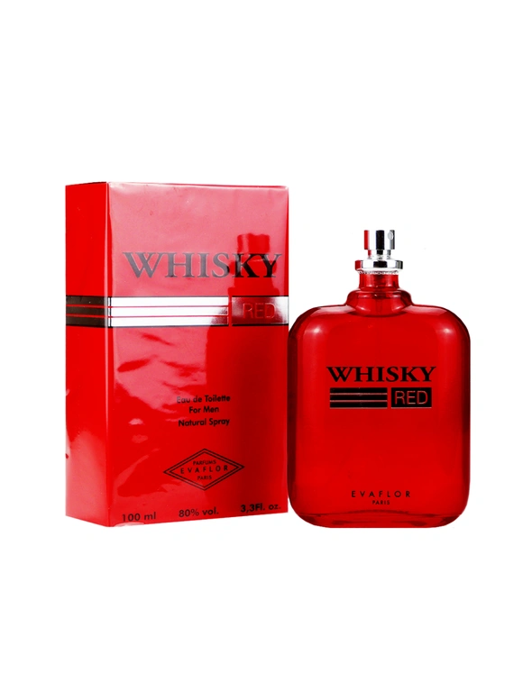 Whisky Red by Evaflor EDT Spray 100ml For Men, hi-res image number null