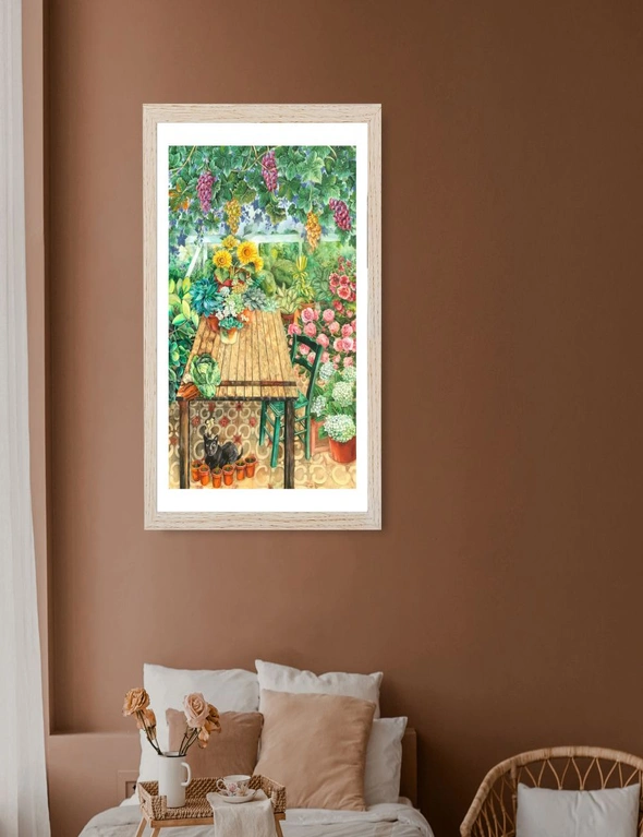 Wall Art Work Painting | Green House by Australian Artist Chris Stone | Print on Archival Paper / Framed / Deluxe Canvas, hi-res image number null