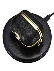 Pouch Me Apple Airpods Pro Case Cover Faux Leather Design with Key Chain Option Wireless Charging Support - Black Leather Case Pro, hi-res image number null