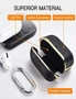 Pouch Me Apple Airpods Pro Case Cover Faux Leather Design with Key Chain Option Wireless Charging Support - Black Leather Case Pro, hi-res