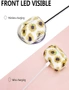Pouch Me Apple Airpods Pro Case Cover Soft Silicone Floral Design with Key Chain Option Wireless Charging Support - Sunflower Clear Pro, hi-res