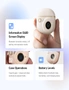 LIBERFEEL Edifier TO-U3 Bluetooth Wireless Earbuds Retro Camera Design Low Latency Gaming TWS Earphones with Noise Canceling Mic & OLED Digital Display, hi-res