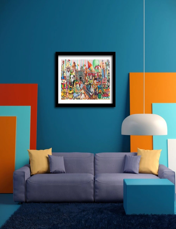 Wall Art Work Painting | Toys by Australian Artist Chris Stone | Print on Archival Paper / Framed / Deluxe Canvas, hi-res image number null