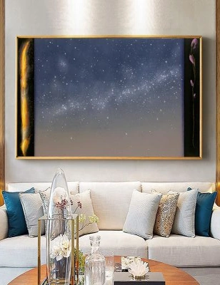 Wall Art Work Painting Summers Evening Lament by Tim Storrier Handmade Litograph Pigment Print Night Sky Painting 2006, hi-res image number null