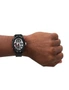 Armani Exchange analogue-Digital Black Silicone Men's Watch (AX2960), hi-res