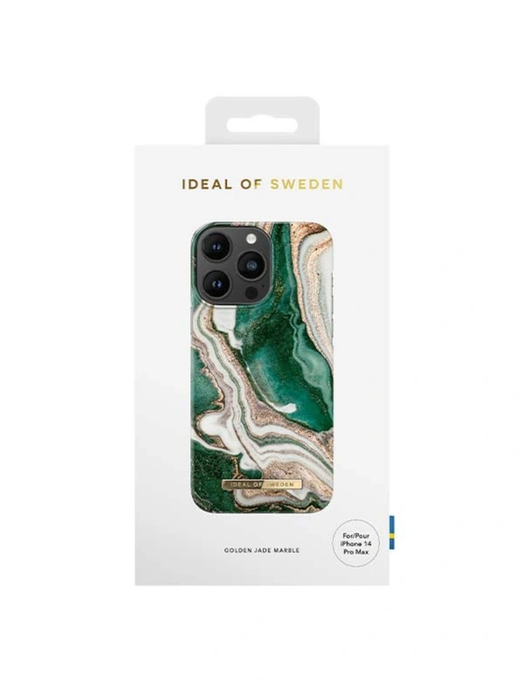 Ideal of Sweden Golden Jade Marble Case (Suits iPhone 14 Pro)