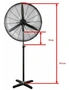 Digilex Electric Metal Pedestal Fan, 75cm, hi-res