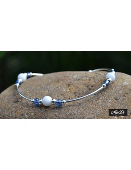 MinDiDesigns Handmade Sterling Silver Stretch Bracelet