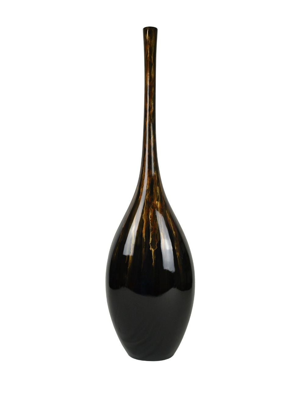 Rovan Atlantis Vase Floor Vase - Black & Gold | Noni B