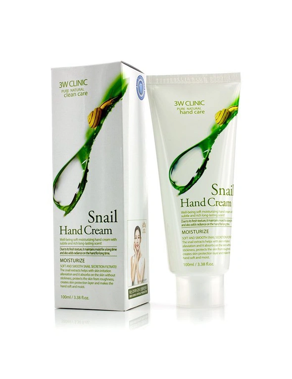 3W Clinic Hand Cream - Snail, hi-res image number null