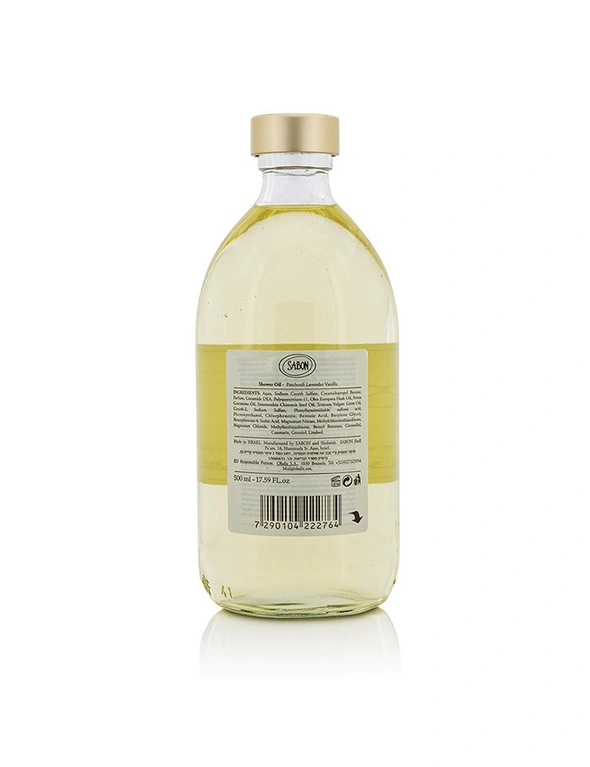 Sabon Shower Oil - Patchouli Lanvender Vanilla, hi-res image number null