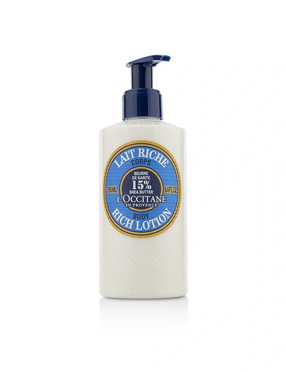 L'Occitane Shea Butter Rich Body Lotion, hi-res image number null