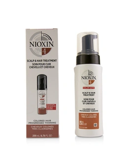 Nioxin Diameter System 4 Scalp And Hair Treatment (Colored Hair, Progressed Thinning, Color Safe) 