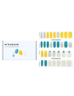 Mavenir - Nail Sticker (Assorted Colour) - # Grid And Dot Tree Nail  32pcs