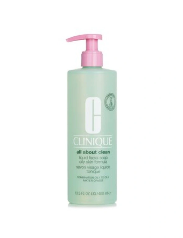 Clinique - All About Clean Liquid Facial Soap Oily Skin Formula (Combination Oily to Oily Skin)  400ml/13.5oz, hi-res image number null